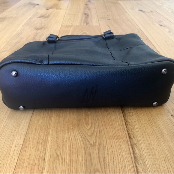 Status Anxiety large black leather tote bag - Picture 3 of 7